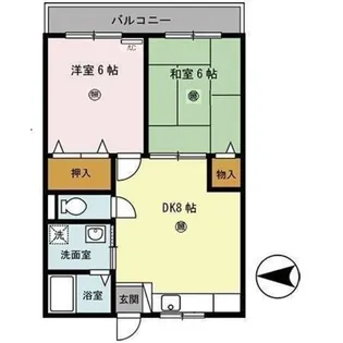 イーストハウス【1階】の間取り