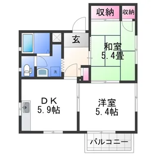 シャーメゾン山中【2階】の間取り