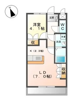 カトル・カール【1階】の間取り