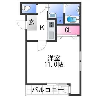 フジパレス市駅東Ⅲ番館【3階】の間取り
