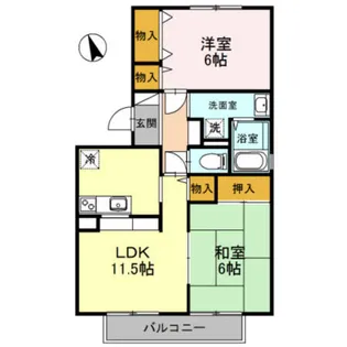 ビーハイブ【2階】の間取り