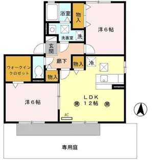 キャトルセゾン C棟【1階】の間取り