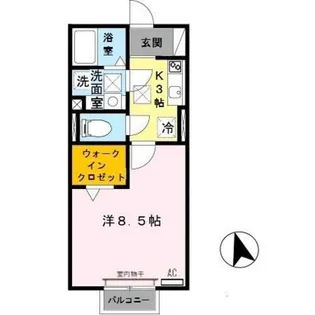 ソレアードi【1階】の間取り