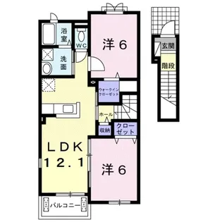 リヴェール松島Ⅰ【2階】の間取り