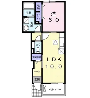 ミレ グランデ Ⅱ【1階】の間取り