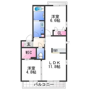 シャーメゾン名高【3階】の間取り