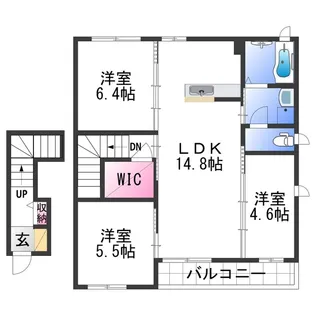 メゾンクレール【2階】の間取り