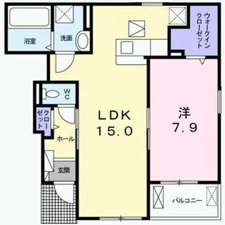ヒューゲルハイムⅡ【1階】の間取り