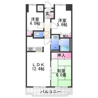 ライオンズマンション和歌山関戸壱番館【2階】の間取り