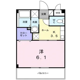 プランドール【1階】の間取り