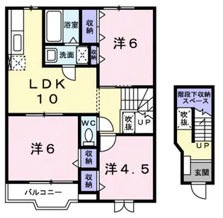 エピナールⅠ【2階】の間取り