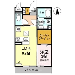 ミル・クレール 和歌浦東【2階】の間取り