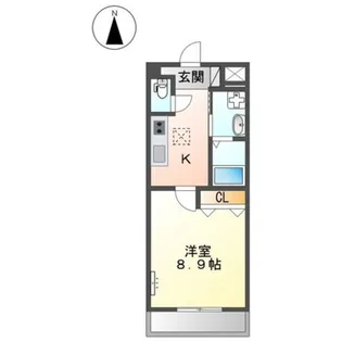 フルハウス黒田Ⅰ【3階】の間取り