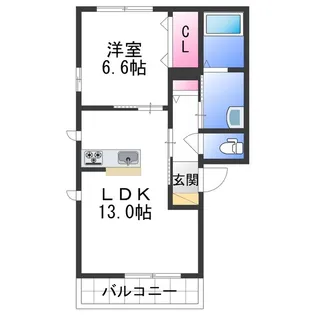 シャーメゾンWILL【2階】の間取り