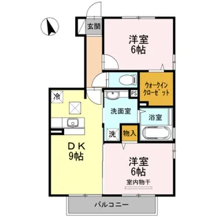 プリマヴェーラ春日【1階】の間取り