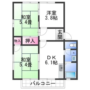 フレグランス小林【1階】の間取り