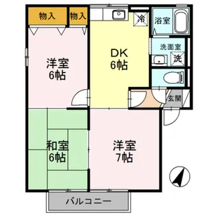 グレースKOA【1階】の間取り