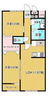 ヴァンクール【2階】の間取り