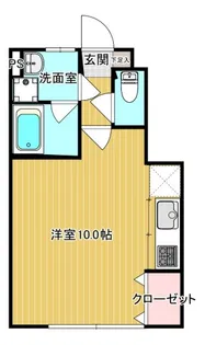 シャインアーチE【104号室】の間取り