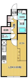 bliss【102号室】の間取り