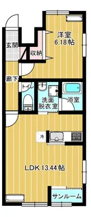 ドゥオ【101号室】の間取り