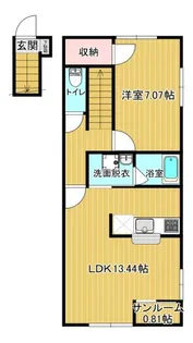 ドゥオ【201号室】の間取り