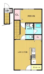 クリスタルステージⅠ【202号室】の間取り