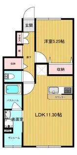 ON THE ROAD(オンザロード)【103号室】の間取り