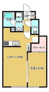 JERICHO A【105号室】の間取り