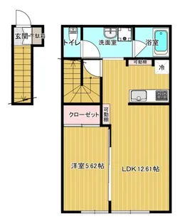 JERICHO B【2階】の間取り