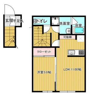EL vita 城下Ⅱ【2階】の間取り