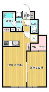 メゾンクレール【1階】の間取り
