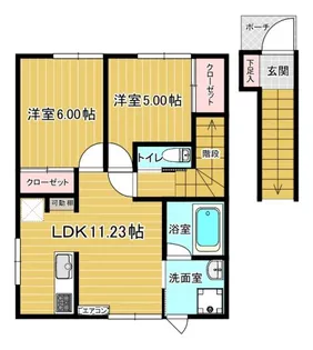 グランデドゥ【2階】の間取り