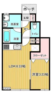 グランデアン【1階】の間取り