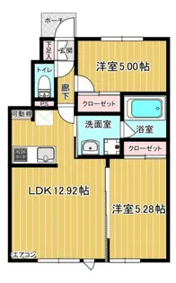 FareEstⅠ【102号室】の間取り