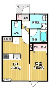 Pinot noir【104号室】の間取り