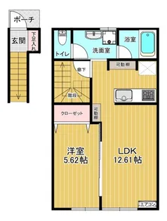ハピネス ドミールA【205号室】の間取り