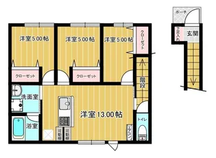 愛という名のもとに【2階】の間取り