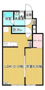 メゾン・ルミエールⅠ【107号室】の間取り