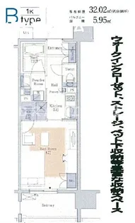 パークアクシス心斎橋【13階】の間取り