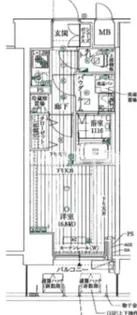 アドバンス心斎橋グランガーデン【7階】の間取り