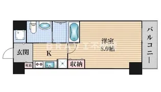 アーデン京町堀ウエスト【10階】の間取り