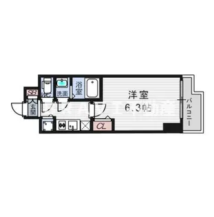 エス・キュート京町堀【15階】の間取り