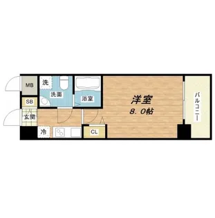 セレニテ北久宝寺【4階】の間取り