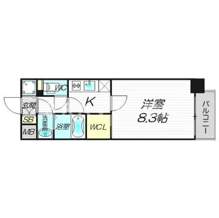 オーパスグラン谷町【4階】の間取り