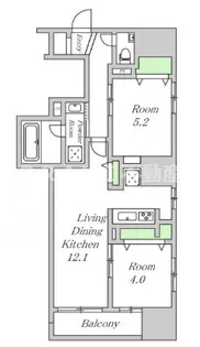 JASPER御堂筋本町【12階】の間取り