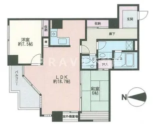 ユーシン大手前【10階】の間取り