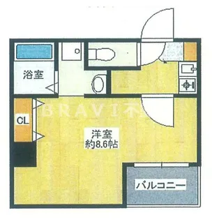 みおつくし東なんば【9階】の間取り