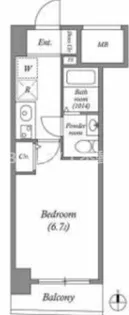 SERENiTE本町reflet【8階】の間取り