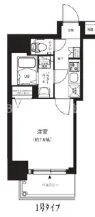 エグゼ堺筋本町【13階】の間取り